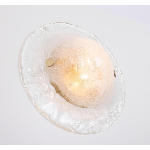 Glass Sconces Wall Lights attributed to Kalmar, Austria, 1960s, Set of 2 For Sale - Image 9 of 12