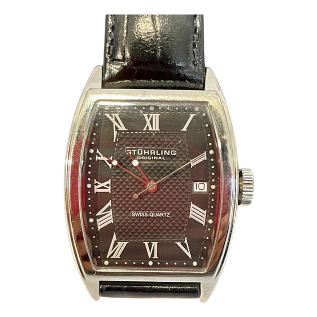 Stuhrling Brand New Watch with Box Paper and Leather Belt For Sale