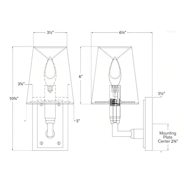 Visual Comfort Thomas O'Brien for Visual Comfort Signature Watson Small Sconce in Hand-Rubbed Antique Brass with Linen Shade For Sale - Image 4 of 4