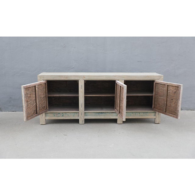 Chinese Antique Chinese Painted Elm Cabinet For Sale - Image 3 of 5