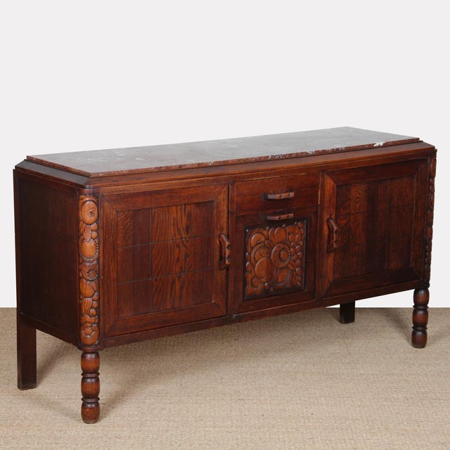 Vintage French Art Deco Sideboard, 1930s For Sale - Image 4 of 11