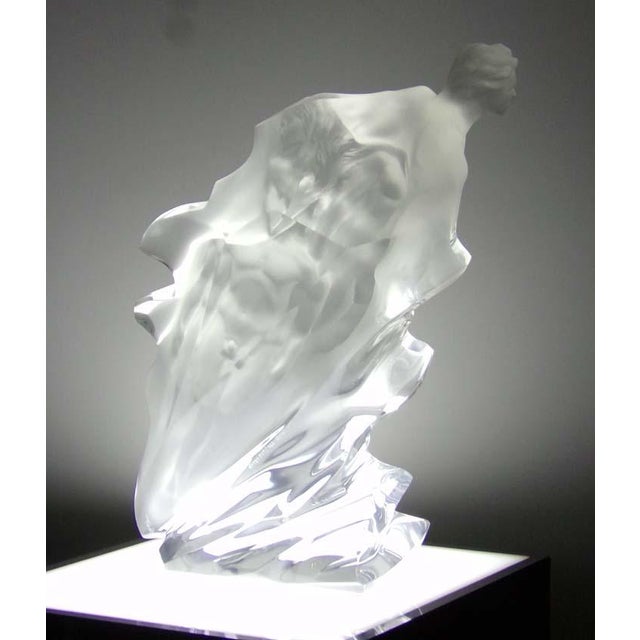 White Frederick Hart "Passages"1987 Lucite Acrylic Sculpture Hand Signed For Sale - Image 8 of 13