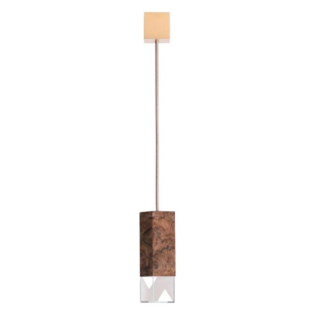 Pink Lamp One Wood 02 Ceiling Lamp by Formaminima For Sale - Image 8 of 8