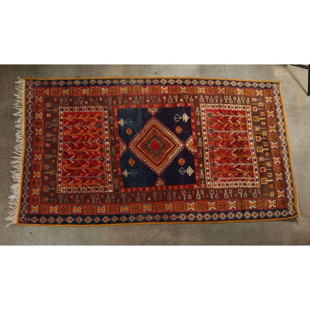 1960s Moroccan Vintage Tribal African Rug For Sale - Image 10 of 10