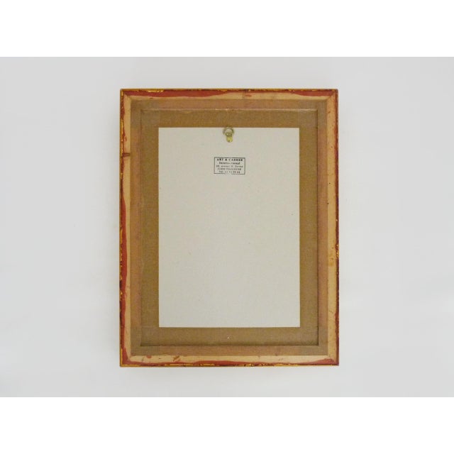 Wood Unknown, Market Scene, 1980s, Oil on Cardboard and Wood For Sale - Image 7 of 8
