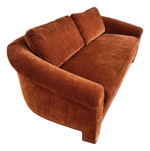 80's Curved Sofa in Style of Vladimir Kagan Directional