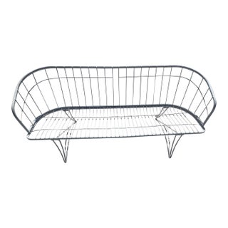 Vintage Mid- Century Homecrest Wrought Iron Grenada 3seated Patio Sofa. 1950’s-60’s, Attributed For Sale