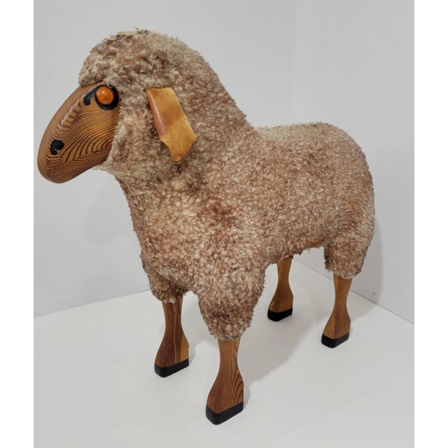 1970s Vintage Hanns Peter Krafft for Meier Germany Sheep Stool For Sale - Image 13 of 13