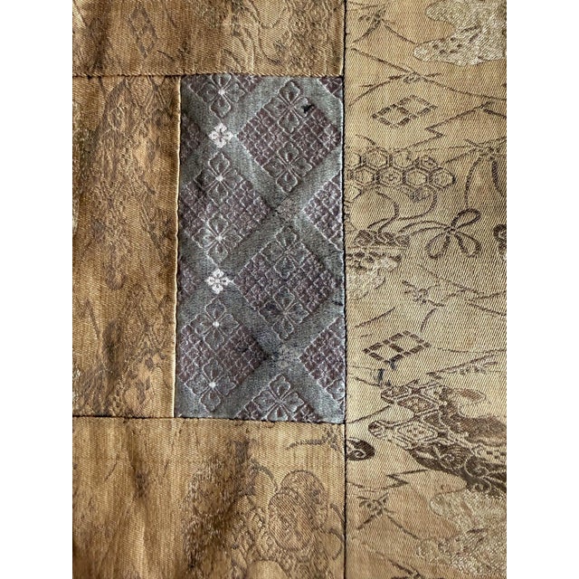 Antique Japanese Silk Kesa Monk's Robe with Patchwork Meiji Era For Sale - Image 12 of 16