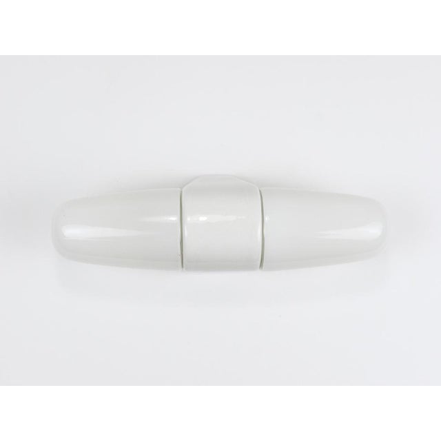 Bauhaus White Double Sconce by Wilhelm Wagenfeld, Germany, 1950s For Sale - Image 10 of 17