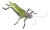 Decorative Green Grasshopper Figurines, Set of 2 For Sale