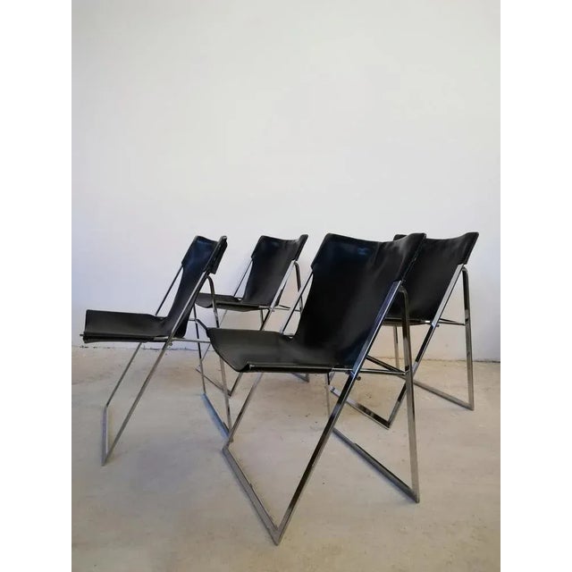 Folding Chairs by Marcello Cuneo for Amar, 1970s, Set of 4 For Sale - Image 6 of 12