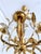 French Gilt and Silvered Tole Leaf 5-Light Chandelier, 1960s For Sale - Image 10 of 16
