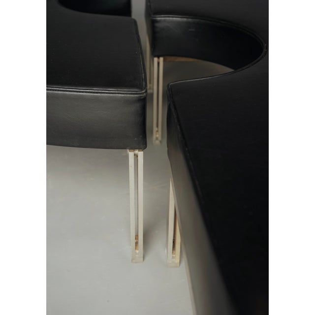 Mid-Century Round Modernist Benches, 1960s, Set of 2 For Sale - Image 6 of 15