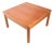 Mid Century Danish Modern Square Teak Coffee Table by Trioh C. 1977 For Sale