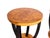 Wood Vintage Art Deco Style Burl and Lacquer Side Tables, a Pair For Sale - Image 7 of 11