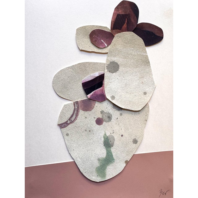 Paper "Love Without Words 3" Original Mixed-Media Collage on Paper by Zac Woodiel For Sale - Image 7 of 9