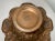 Antique Ornate Hand Tooled Hammered Footed Copper Centerpiece Fruit Bowl Basket For Sale - Image 10 of 12