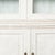 19th Century Large White Gustavian Style Pine Bookcase Display Cabinet With Glass Doors For Sale - Image 9 of 15