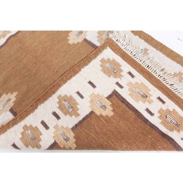 Doris Leslie Blau Vintage Swedish Flat Woven Rug For Sale - Image 4 of 6