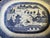 Chinese 19th C. Antique Chinese Export Porcelain Blue and White Canton Serving Platter For Sale - Image 3 of 7