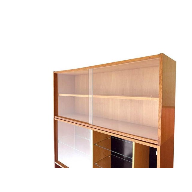 Black Vintage U-452 Cabinet with Display Case and Bar by Jiri Jiroutek, 1960s For Sale - Image 8 of 13