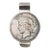 Americana Lady Liberty America Art 1923 Peace Dollar Coin Mounted Antique Sterling Silver Money Cash Clip For Sale