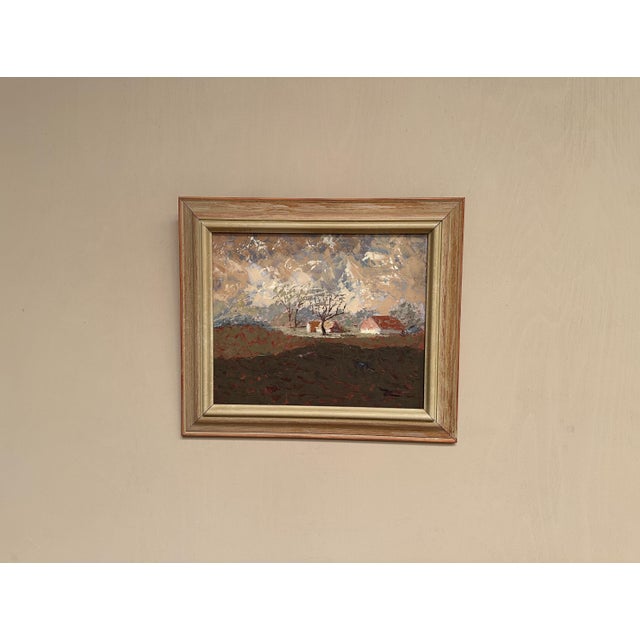 Bertil Wahlberg, Landscape, 1950s, Oil Painting on Panel, Framed For Sale - Image 13 of 18