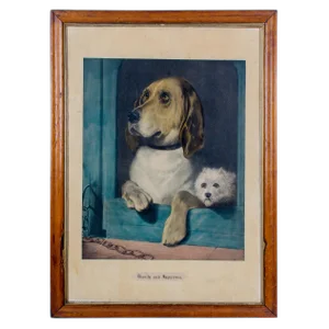 "Dignity and Impudence Dog" Lithograph Print by Sir Edwin Henry Landseer