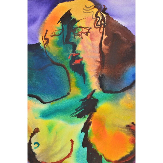 Malda Muizule, Nude Lights and Shadows, 1970s, Watercolor For Sale - Image 4 of 6