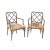 Faux Bamboo Hollywood Regency Armchairs, Pair For Sale - Image 12 of 12