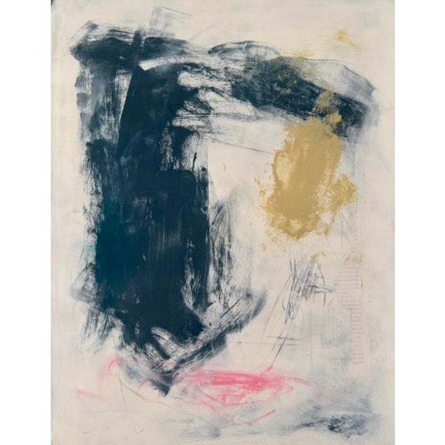 "Been Here Before" Original Contemporary Abstract Painting on Paper For Sale