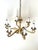 Hollywood Regency Brass 6-Arm Chandelier by Leclaire & Schäfer, 1970s For Sale - Image 11 of 16