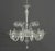 Mid 20th Century Murano Clear Glass Ten Branch Chandelier For Sale - Image 5 of 13