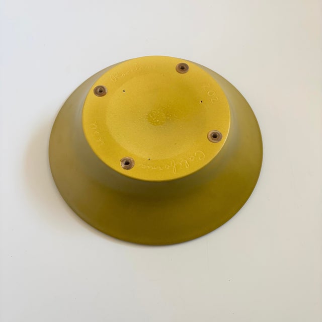 Green Textured Green Roselane Pottery Serving Bowl - Pasadena, California For Sale - Image 8 of 9