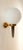 Metal Gold and Black Wall Light with White Sphere from Stilnovo For Sale - Image 7 of 7