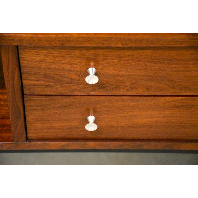 Walnut Mid Century Modern Bookcase by Stanley Furniture For Sale - Image 9 of 10