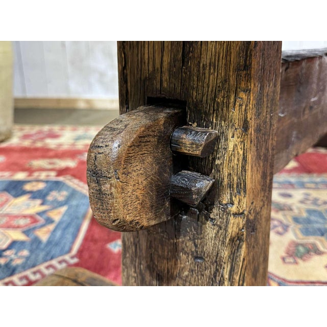 19th Century Antique English Monastery Table in Oak, 1800s For Sale - Image 5 of 18