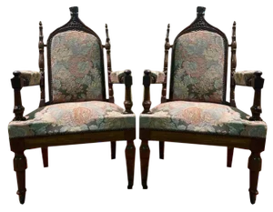 Set of Gothic Style Armchairs