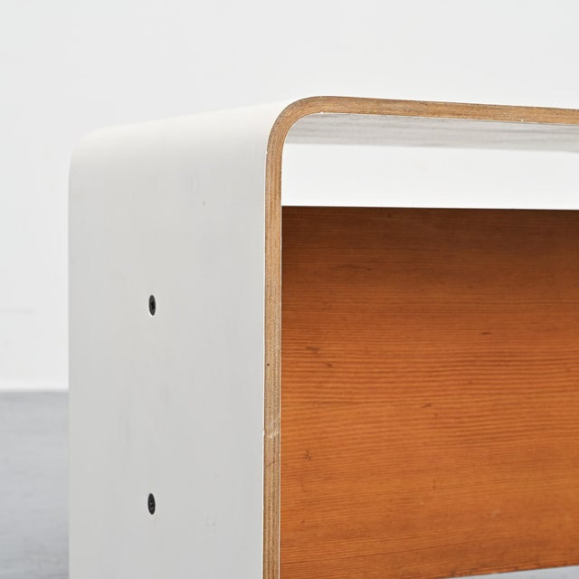 Wood Bedside Table by Pierre Guariche for Negroni, 1968 For Sale - Image 7 of 12