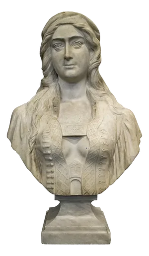 Bust of a Woman, 1800s, Marble