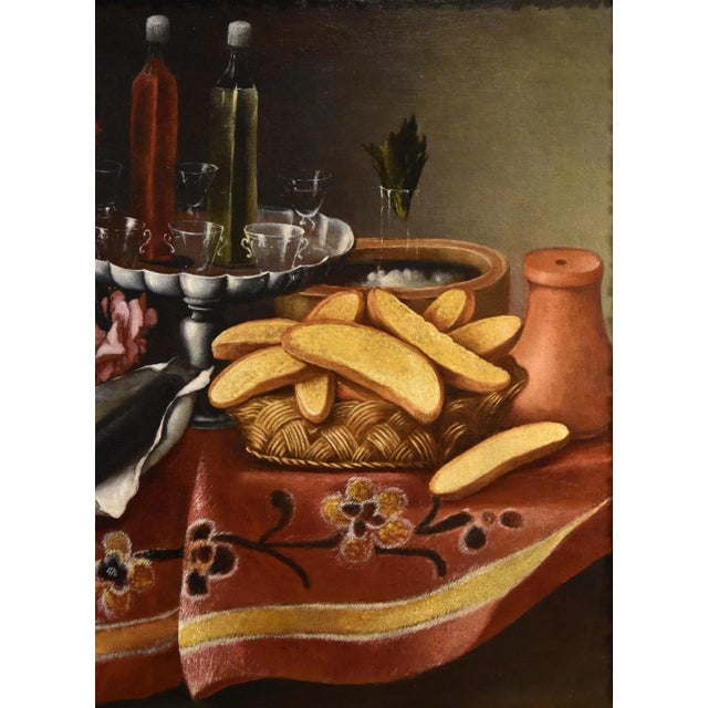 Giacomo Nani, Still Life, 1740, Oil on Canvas, Framed For Sale - Image 11 of 18