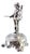 Silver Toothpick Holder with Musician Playing Violin on Raised Plinth For Sale