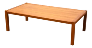 A Mid Century Modern Teak Coffee Table. Made in Denmark.