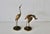 Vintage Mid-Century Mantle Size Sculptural Brass Cranes Herons Water Fowl-a Pair For Sale - Image 12 of 14
