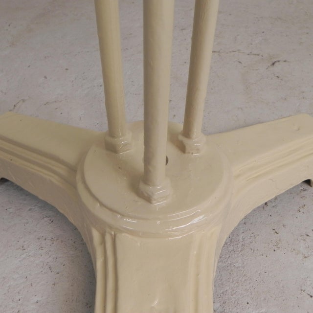 Bistro Table with Cast Iron Legs and Round Steel Top, 1930s For Sale - Image 18 of 18