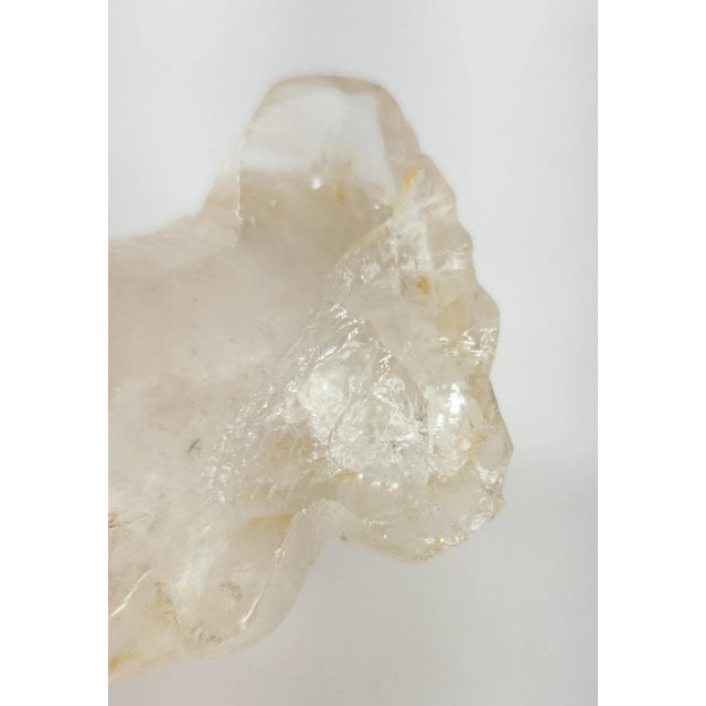 Transparent 1970s Chinese Rock Crystal Quartz Laughing Buddha Figure For Sale - Image 8 of 9