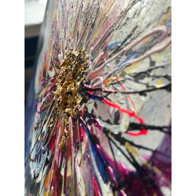 Abstract "Moments of Joy" by Allie Whitlow - Large Piece on Canvas For Sale - Image 3 of 5
