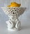 Old Paris Style Reticulated White Ceramic Swan Pedestal Bowl For Sale In Palm Springs - Image 6 of 9