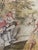 Beautiful antique-to-vintage Belgian woven tapestry featuring an elegant 18th-century romantic courtship scene. The finely...